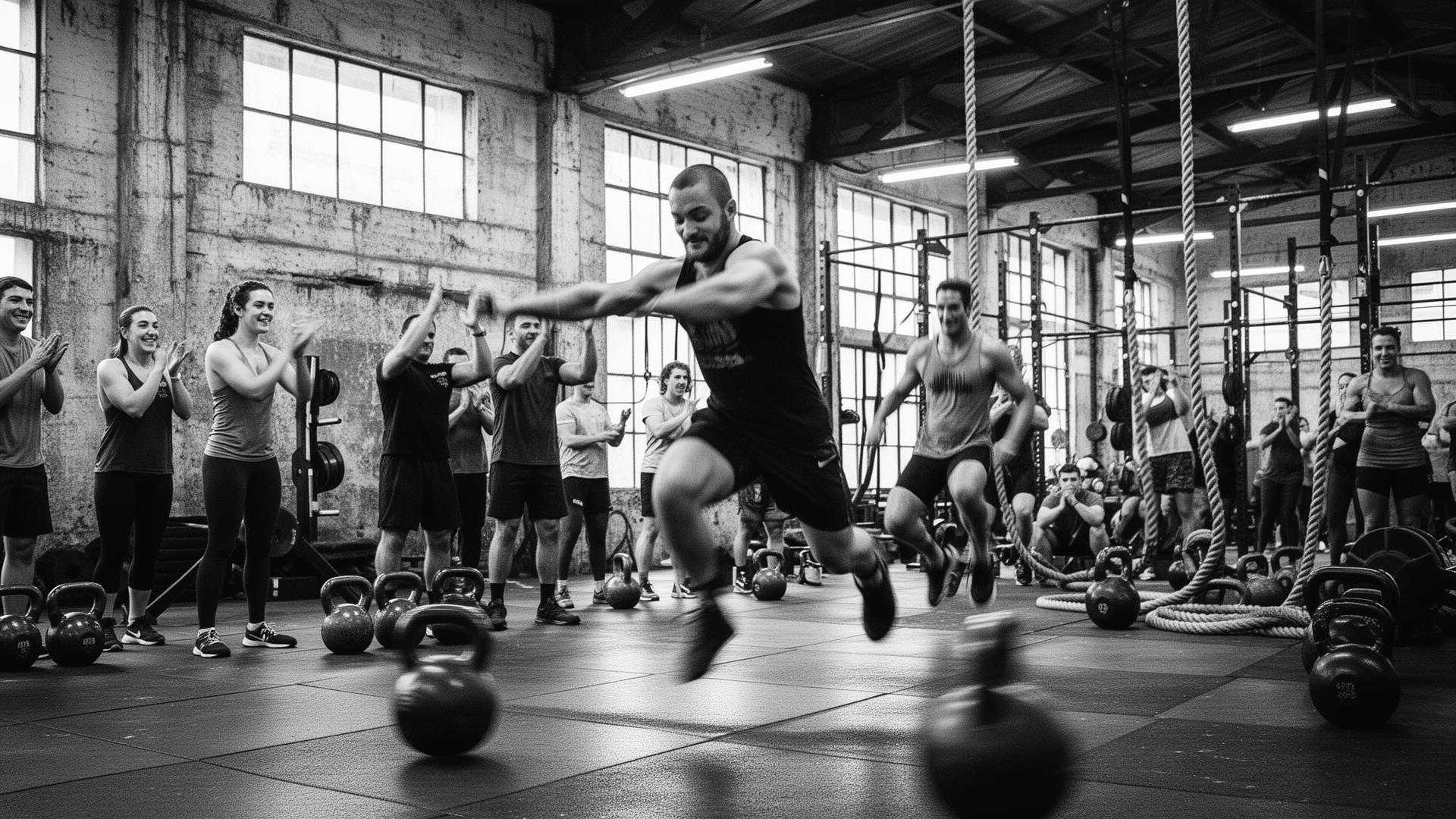 Functional fitness community training together